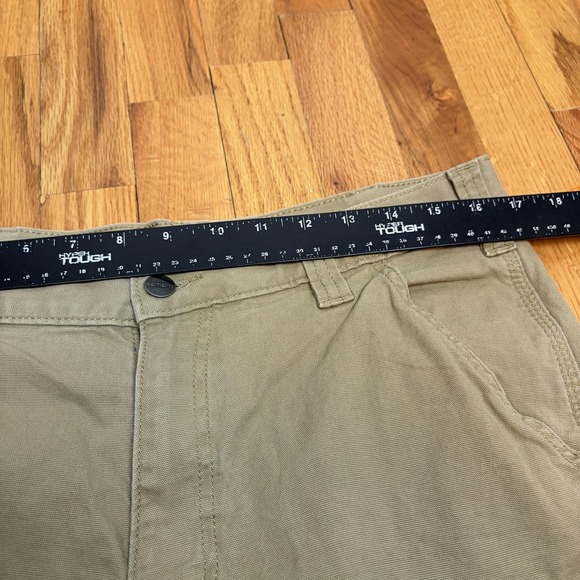 Carhartt Cargo Shorts Mens 34 Beige Relaxed Fit Canvas Workwear Stretch - Picture 5 of 8